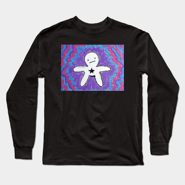 Guy in Space Long Sleeve T-Shirt by Bucket Hat Kiddo